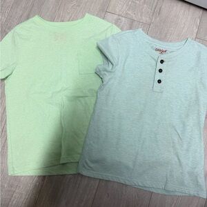 Cat & Jack Mint Green and Sky Blue Kids' Tees